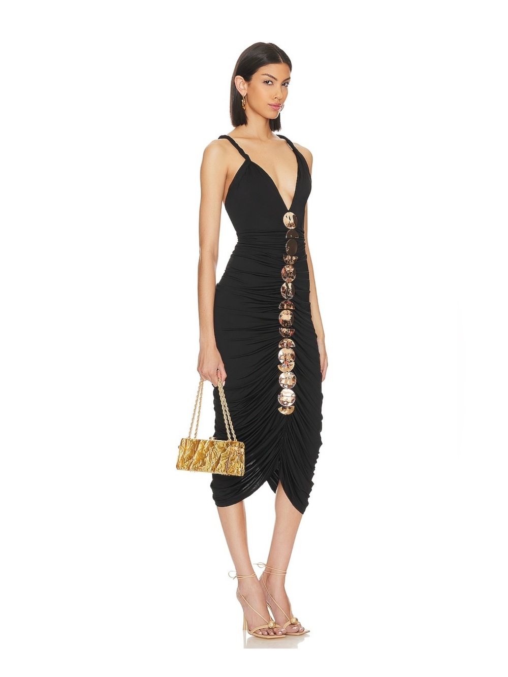 Cult Gaia Hajar Shoulder Bag in Gold Brand New - Picture 4 of 11
